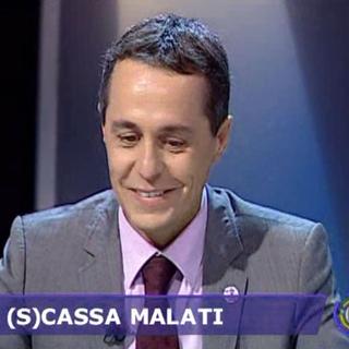 Ignazio Cassis lors du débat sur TeleTicino. [TeleTicino]
