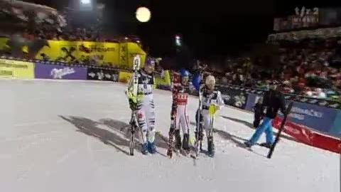 Ski alpin / slalom nocturne de Zagreb (CRO): Marlies Schild l'emporte devant Maria Riesch et Manuela Moelgg