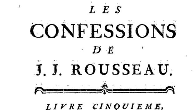 Rousseau Confessions [Collection particulière]