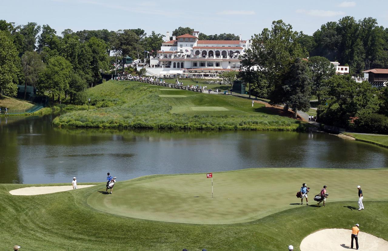 Le splendide cadre du 111e US Open, qui se disputera dès jeudi. [Reuters - Kevin Lamarque]