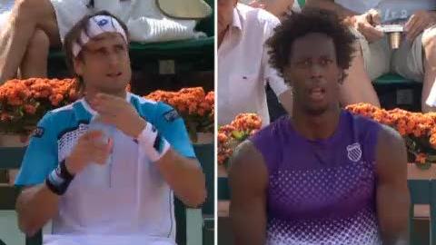 Tennis / Roland Garros (1/8): 5e manche. Gaël Monfils (FRA) contre David Ferrer (ESP). Un dernier jeu de derrière les fagots. Le Français bénéficie de 2 balles de match...