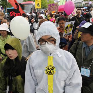 "Le nucléaire est dépassé", ont notamment clamé les milliers de manifestants. [Kim Kyung-Hoon]