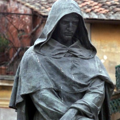 La statue de Giordano Bruno, à Rome. [Gabriel Bouys]