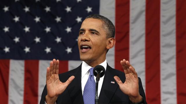 Barack Obama, très pugnace, a incité les Chambres à adopter "immédiatement" son plan. [Kevin Lamarque]