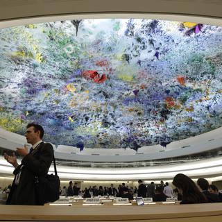 Le Conseil des droits de l'Homme de l'ONU à Genève. [Denis Balibouse]