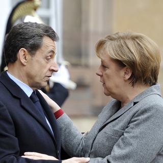 Nicolas Sarkozy et Angela Merkel sont toujours en désaccord sur le rôle de la Banque centrale européenne face à la crise. [Eric Feferberg]