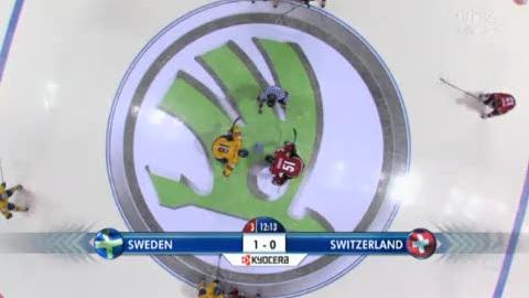 Hockey / Suède - Suisse (1-0): La Suède ouvre le score à 12 minutes de la fin. Cruel pour la Suisse.