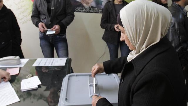 Ces élections municipales ont été organisées en vertu de la nouvelle loi électorale en Syrie. [Louai Beshara]