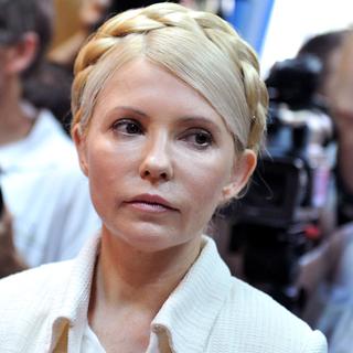 Ioulia Timochenko, photographiée ici le 24 juin 2011 à l'ouverture de son procès à Kiev. [Sergei Supinsky]