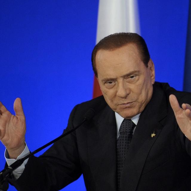 Silvio Berlusconi lors du G20 de Cannes le 4 novembre 2011. [Christophe Karaba]