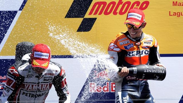 Casey Stoner a pu sabrer le Champagne une 5e fois cette saison. [John G.Mabanglo]