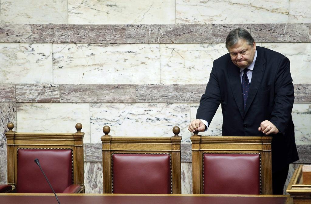 Le ministre grec des Finances Evangelos Venizelos s'est engagé à se plier aux revendications de l'Union européenne. [Keystone - Petros Giannakouris]