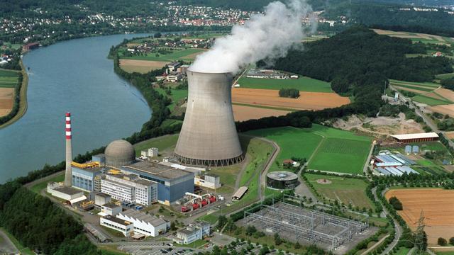 La centrale nucléaire de Leibstat, dan le canton d'Argovie. [Gaëtan Bally]