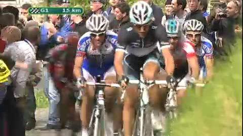 Cyclisme / Tour des Flandres: Cancellara (et Chavanel) se fait reprendre au pied du Mur de Gramont. Le Suisse a perdu 1 minute en peu de kilomètres!
