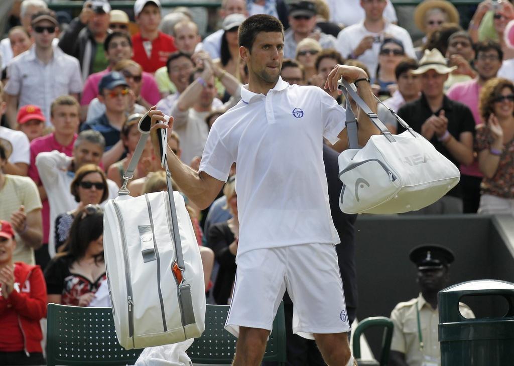 Djokovic préparer ses valises pour les demi-finales... [KEYSTONE - Anja Niedringhaus]