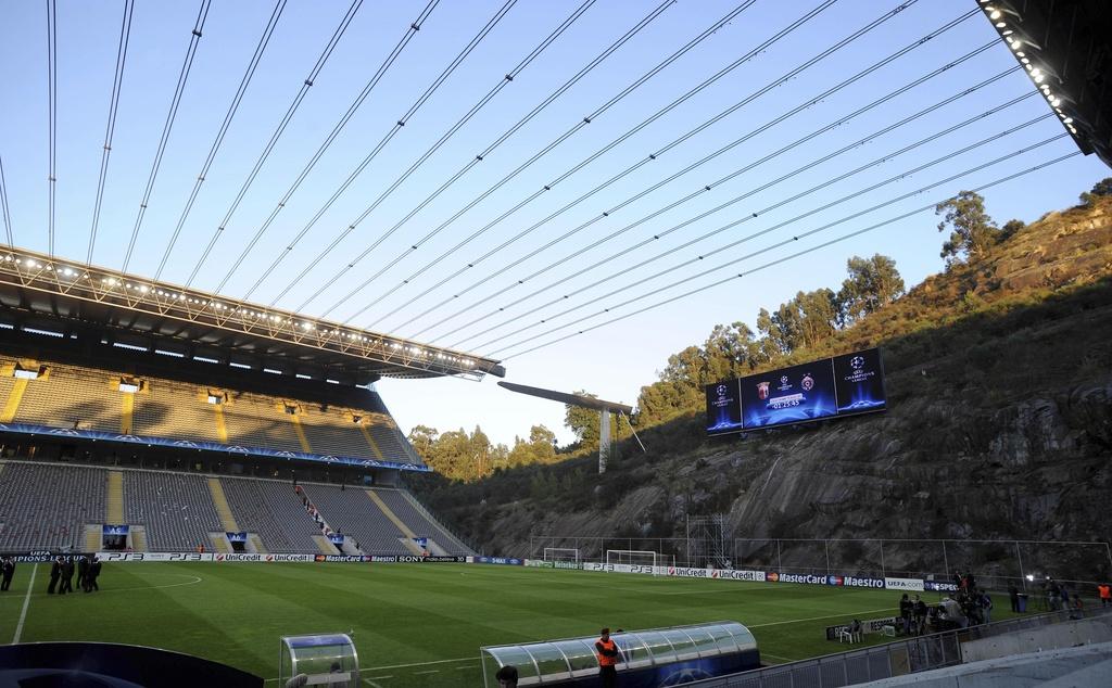 Le stade de Braga au Portugal conçu pour l'Euro-2004. [KEYSTONE - Paulo Duarte, File]