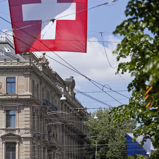 La célèbre Paradeplatz de Zurich. [Gaetan Bally]