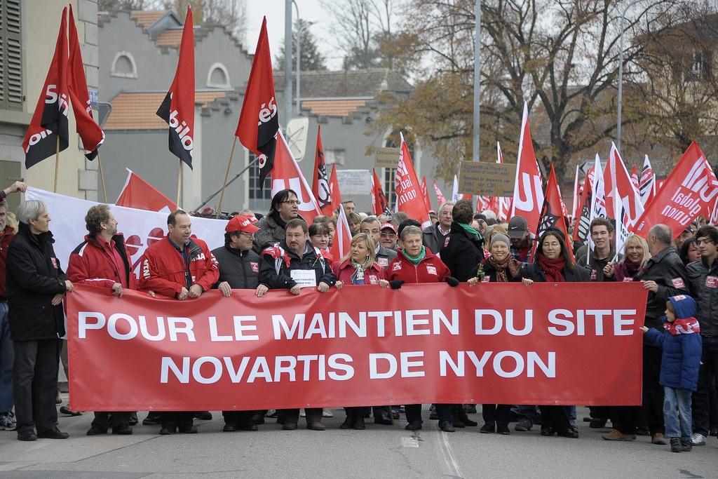 Plus de 2000 personnes avaient manifesté samedi dernier à Nyon contre la fermeture du site.