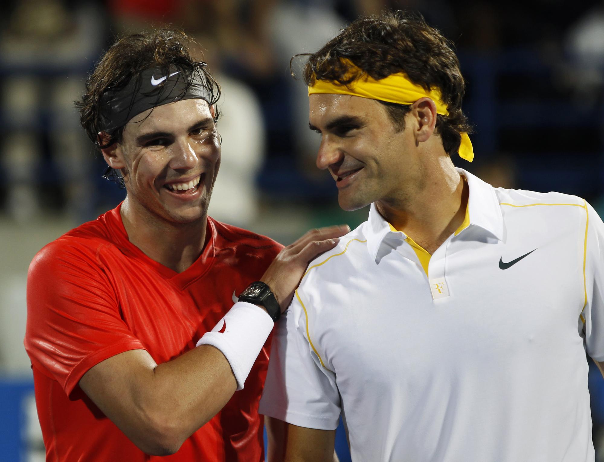 Malgré la défaite, Federer n'a pas perdu sa bonne humeur. [REUTERS - Ahmed Jadallah]
