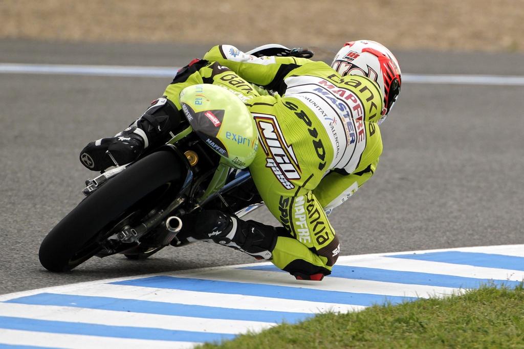 Terol fonce vers son 2e succès en deux courses 125cc cette saison. [KEYSTONE - Salvatore Di Nolfi]