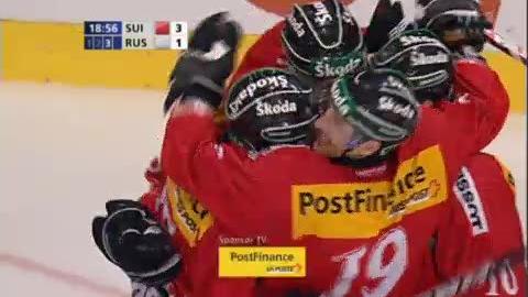 Hockey / Suisse - Russie (amical à Fribourg): 58 secondes de jeu dans l'ultime tiers et Thibaut Monnet inscrit le 3-1!
