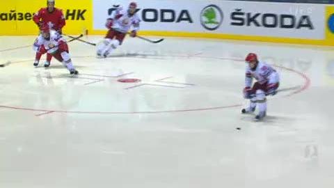 Hockey/Le Mondial en Slovaquie: Suisse-Bélarus (1-1) Le Bélarus revient au score au début du 2ème tiers-temps.