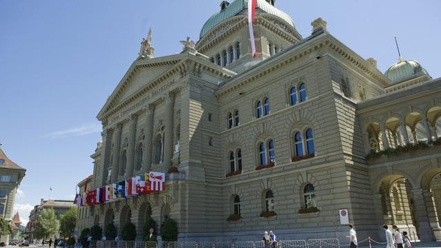 Le Palais fédéral à Berne. [Keystone - Marcel Bieiri]