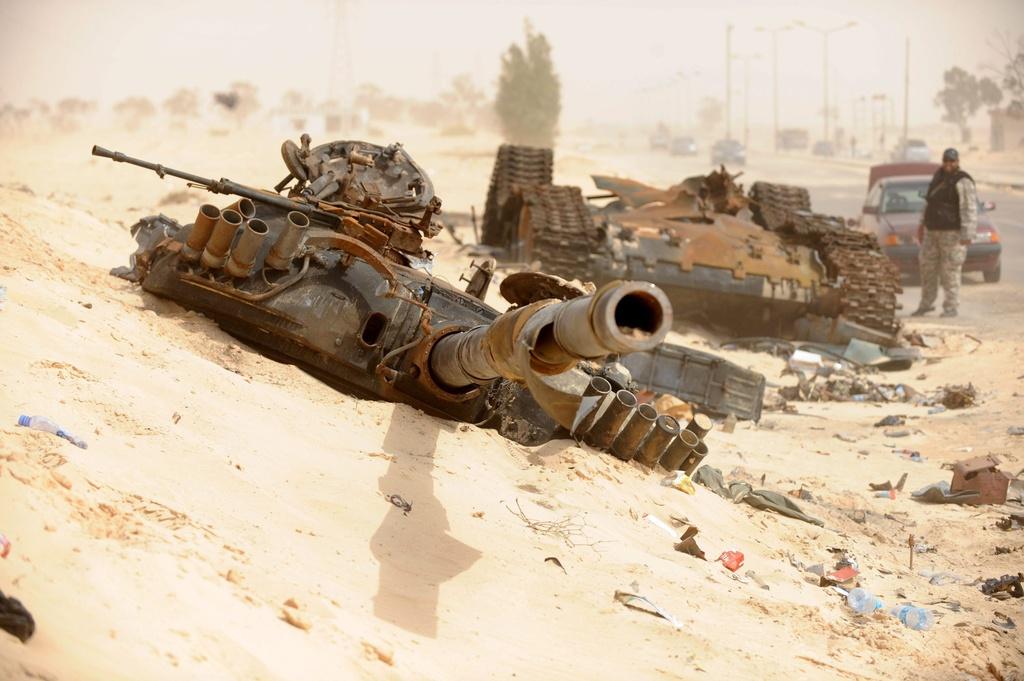 Les rebelles accusent l'OTAN de laisser massacrer des civils à Misrata. [Maurizio Gambarini]