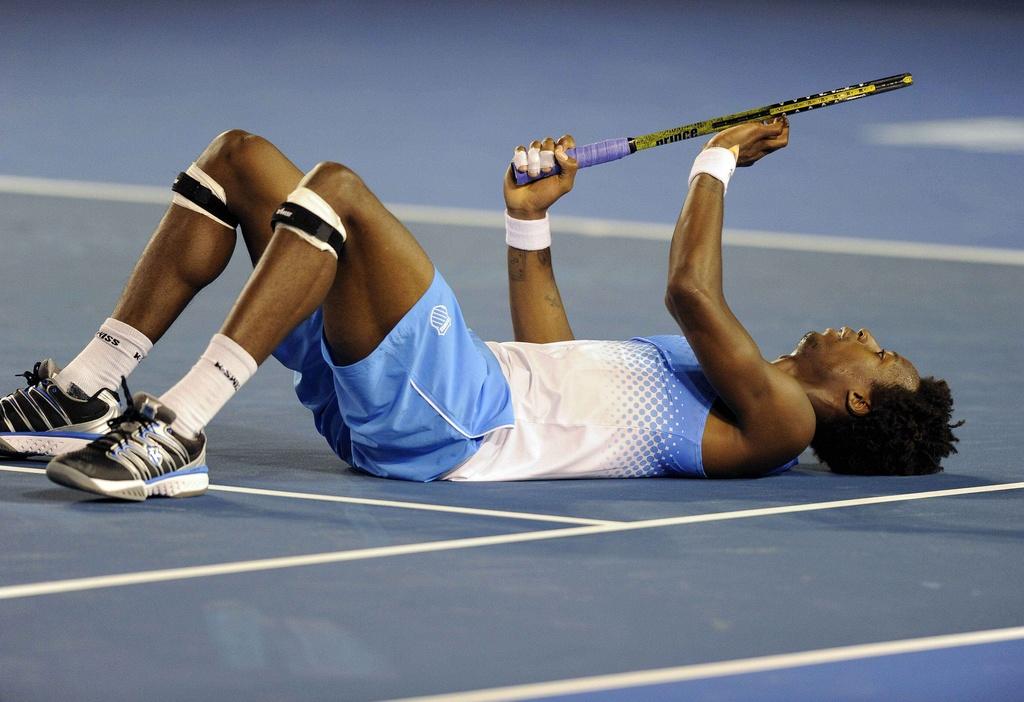 Gaël Monfils a lâché mentalement après la perte du premier set. [KEYSTONE - Andrew Brownbill]