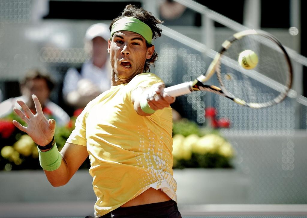 Facile vainqueur de Baghdatis, Nadal devra se méfier de Del Potro. [KEYSTONE - Emilio Naranjo]