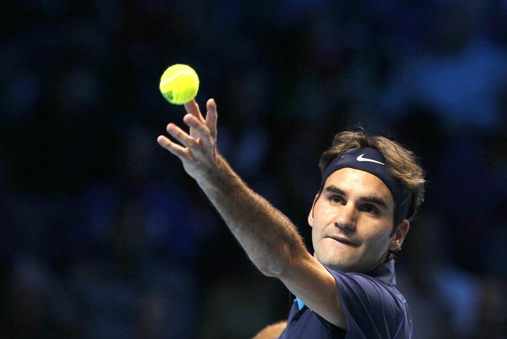 Federer s'est montré très solide au service, engrangeant [KEYSTONE - Kirsty Wigglesworth]