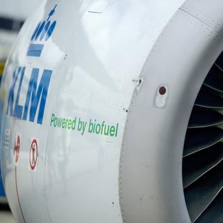 KLM a équipé un premier appareil pour l'utilisation de biocarburant. [Robin Van Lonkhuijsen]