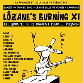 L'affiche du Lôzane's Burning XI. [Mix & Remix]