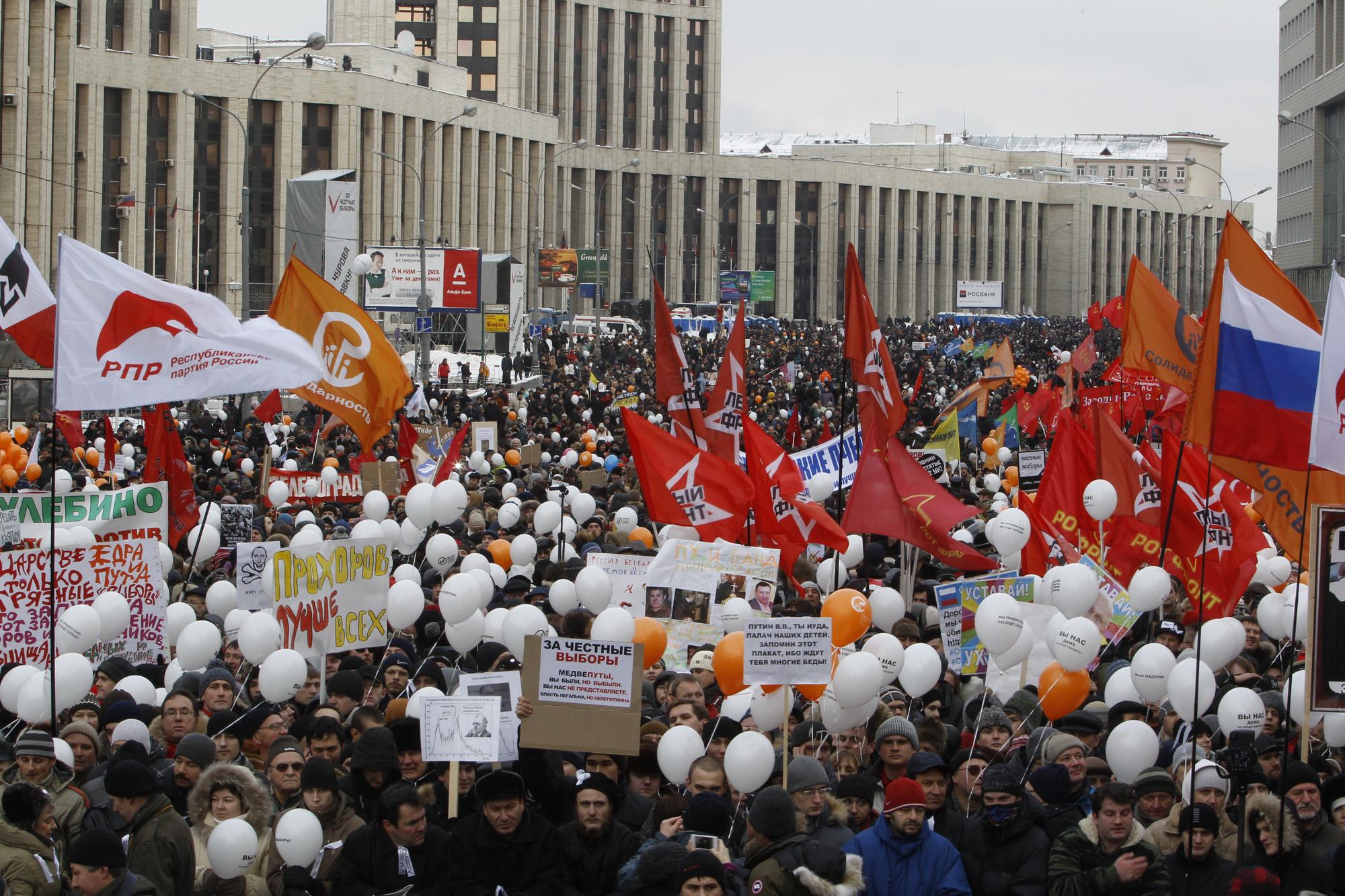 Le résultat du scrutin du 4 décembre a déclenché un mouvement de contestation en Russie. [REUTERS - Sergei Karpukhin]