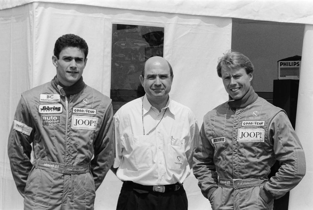 1993: Karl Wendlinger et J.J. Lehto disputent le premier Grand Prix de l'écurie Sauber. [KEYSTONE - STR]