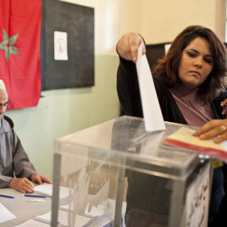 Le Maroc a voté et le Parti Justice et développement est vainqueur de ces élections législatives. [Keystone - Zacarias Garcia]