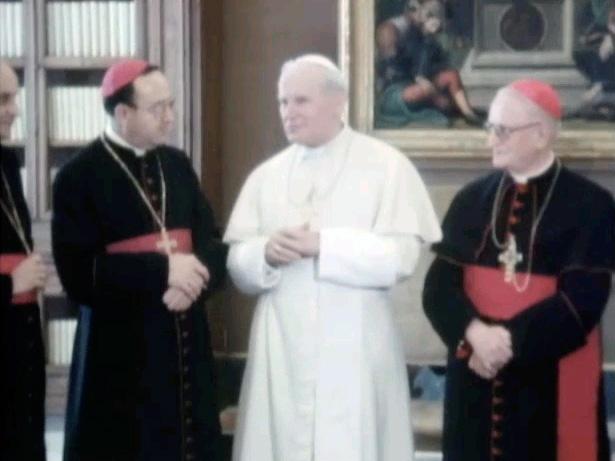 Henri Schwéry à Rome. [TSR 1987]