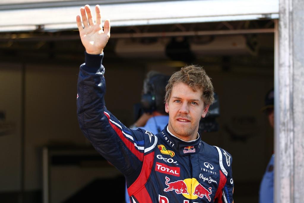 Cinquième pole en six courses pour Vettel. [KEYSTONE - VALDRIN XHEMAJ]