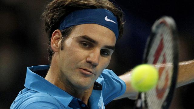 Roger Federer n'a encore jamais brillé au Palais omnisports de Paris-Bercy. [Reuters - Arnd Wiegmann]