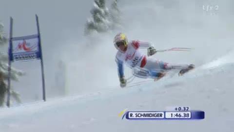Ski alpin / super-combiné Bansko (BUL): Reto Schmidiger (18e du slalom) limite les dégâts en super-G