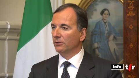 Suisse: le ministre italien des affaires étrangères Franco Frattini était en visite jeudi à Berne