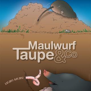Affiche de l'exposition "Taupe & Co". [MHN Fribourg - Publidée SA]