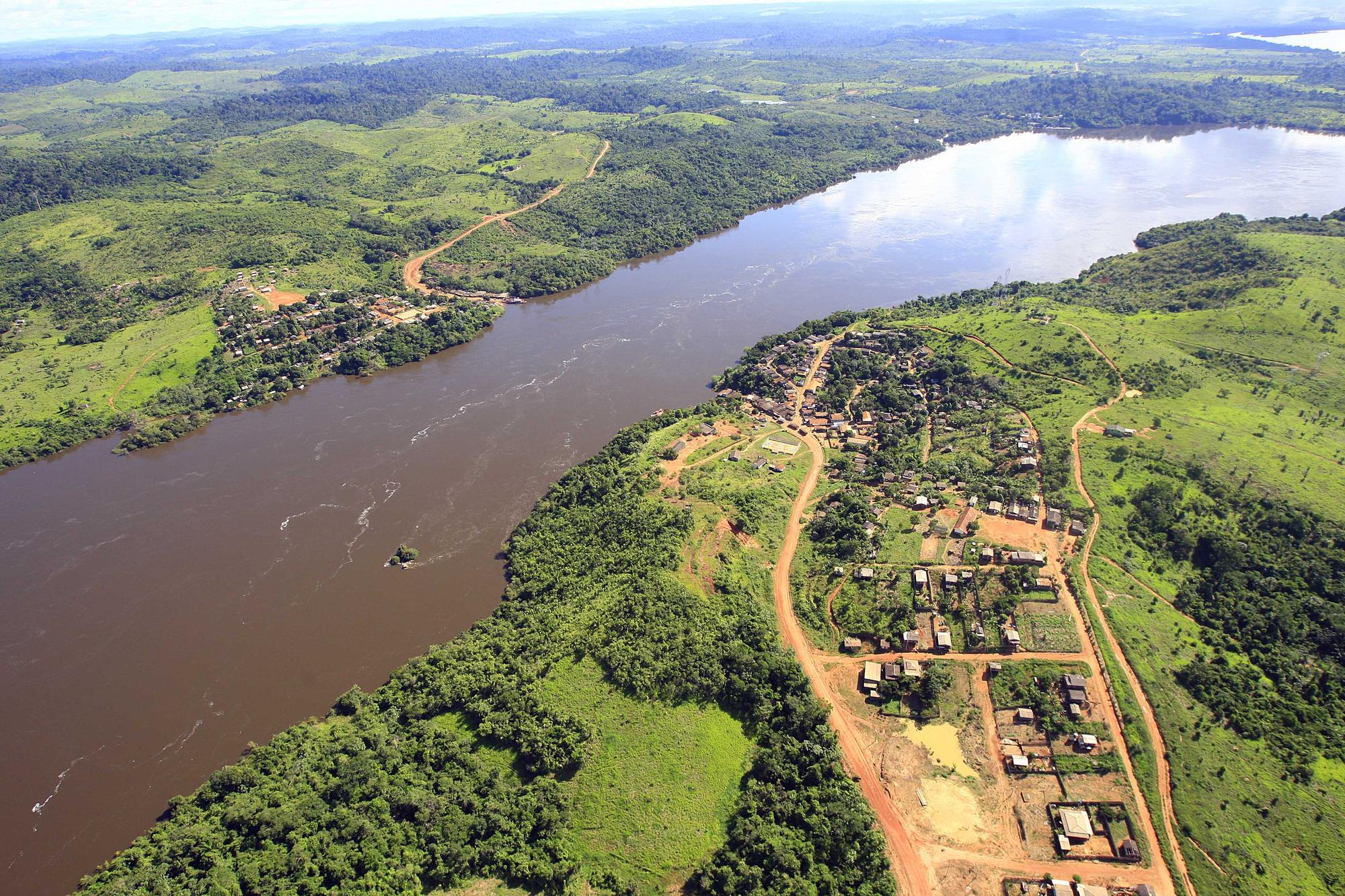 Vue aérienne de Para, où le site de Belo Monte est prévu. [Agência Estado - Dida Sampaio]
