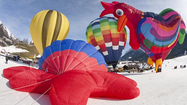 Les montgolfières ont pu voler 8 jours sur 9 lors du 33e Festival international de ballons de Château d'Oex [Valentin Flauraud]