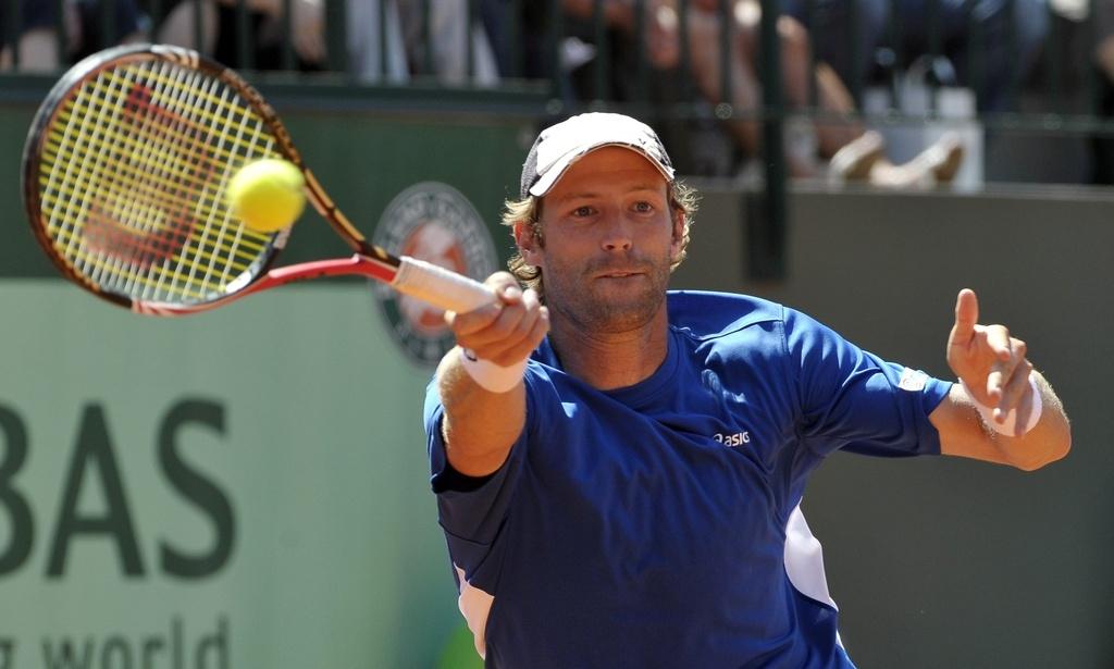 Stéphane Robert a remporté son 1er match à Roland Garros. [Horacia Villalobos]