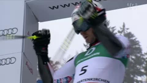 Ski alpin / Ski alpin / Mondiaux de Garmisch: la 2e manche de Philipp Schörghofer. L'Autrichien, 2e de la 1re manche, 18e de la seconde, sauve la médaille de bronze