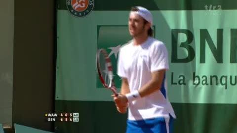 Tennis / Roland-Garros (1er tour): Stanislas Wawrinka retrouve son jeu et remporte également le 3e set (6-4)