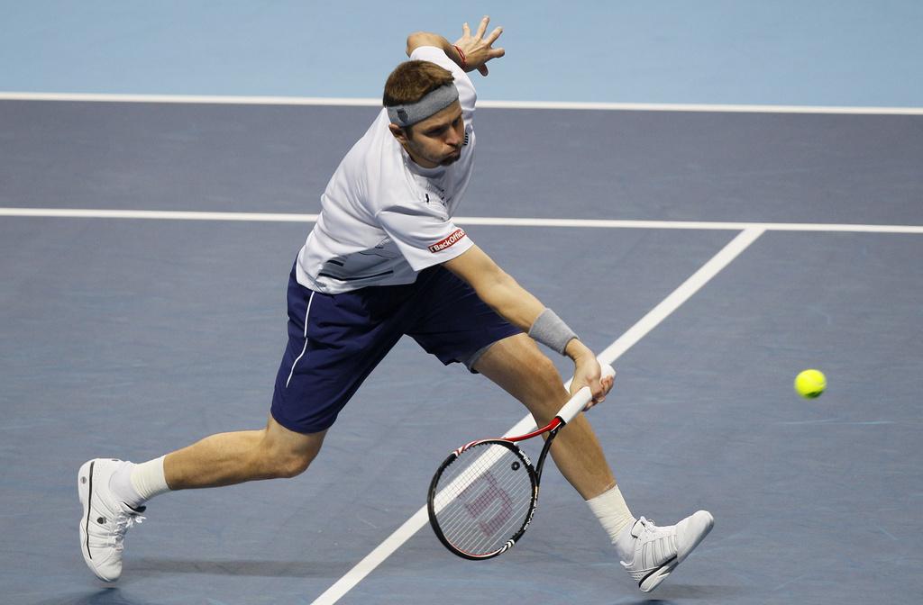 Mardy Fish conclut à Londres une excellente saison 2011. [Kirsty Wigglesworth]