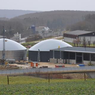 La centrale à biogaz de Bure, la plus grande du Jura. [Gaël Klein]