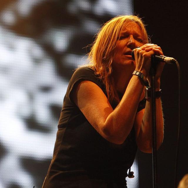 Beth Gibbons, chanteuse du groupe anglais Portishead, ici en Espagne, lors de sa tournée en 2011. [DOMENECH CASTELLO]